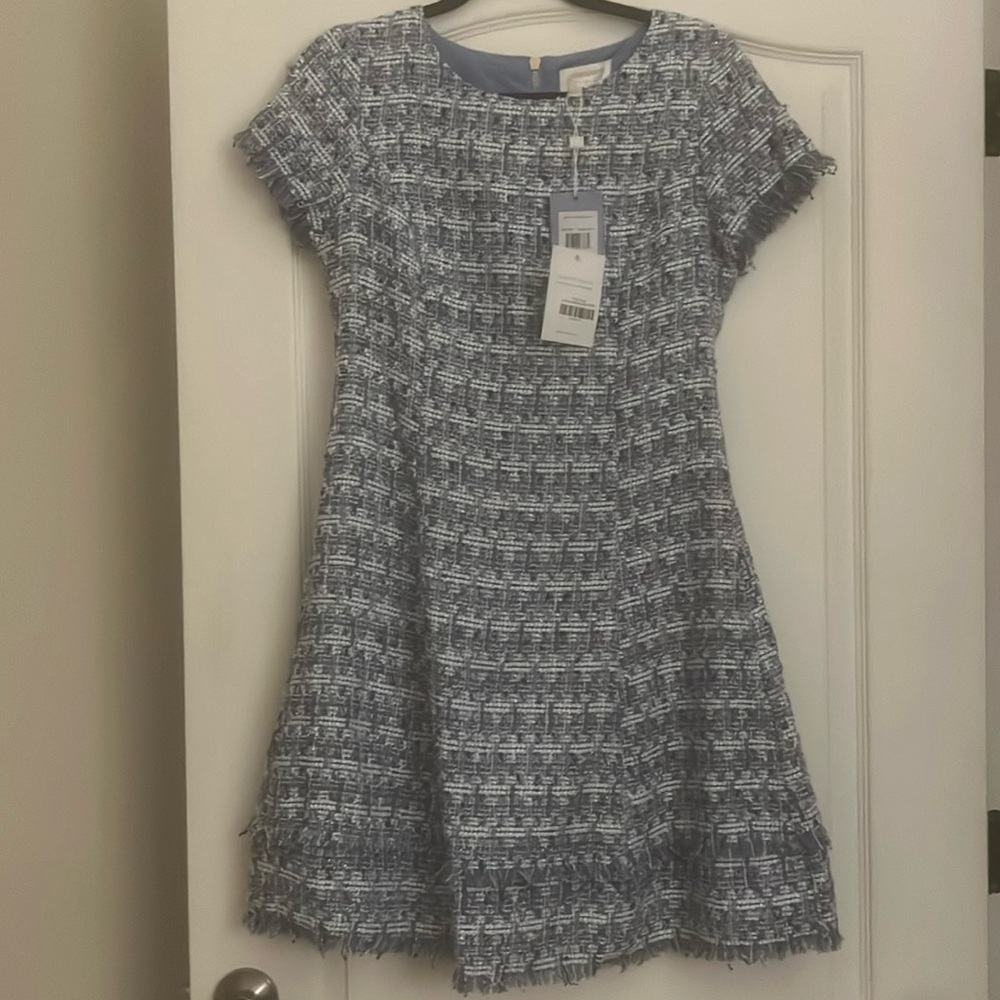 Halsbrook Sail to Sable Tweed Dress - Size 8 NWT